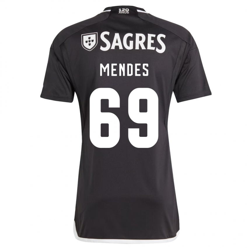 Niño Camiseta Vladimir Mendes #69 Negro 2ª Equipación 2023/24 La Camisa México