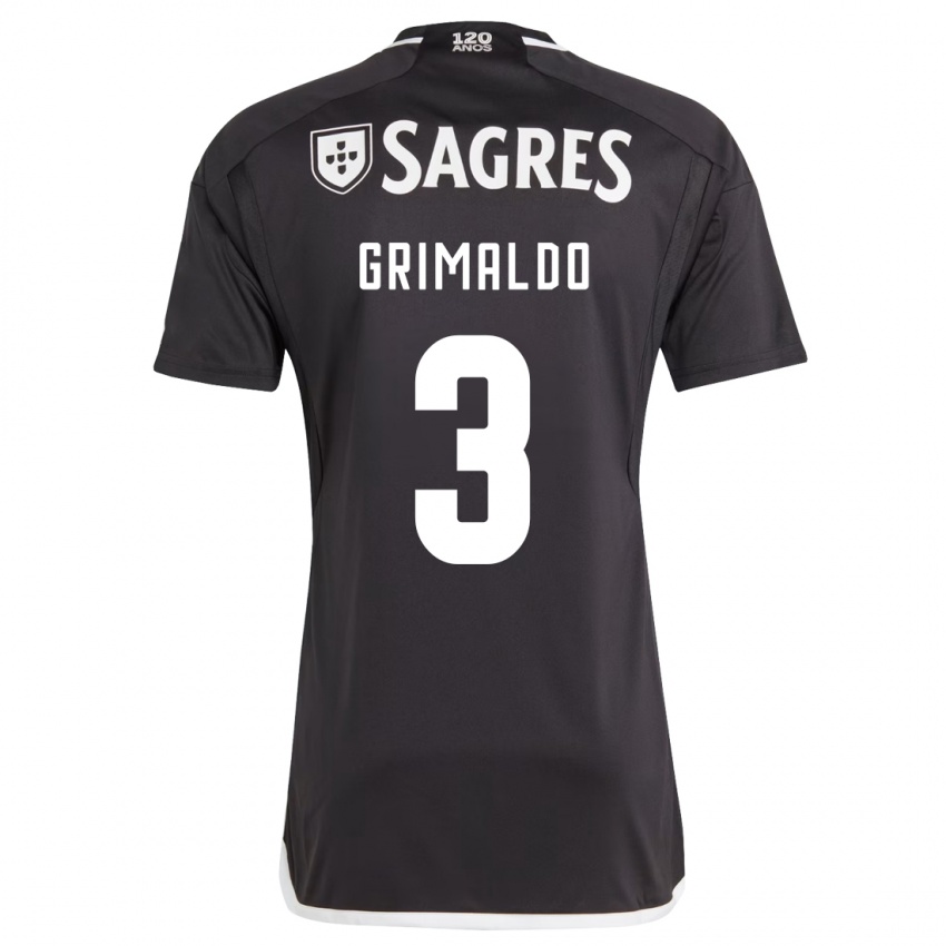 Niño Camiseta Alejandro Grimaldo #3 Negro 2ª Equipación 2023/24 La Camisa México