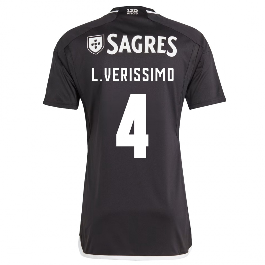 Niño Camiseta Lucas Verissimo #4 Negro 2ª Equipación 2023/24 La Camisa México