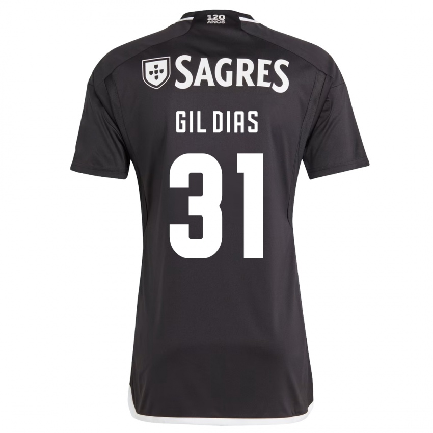 Niño Camiseta Gil Dias #31 Negro 2ª Equipación 2023/24 La Camisa México