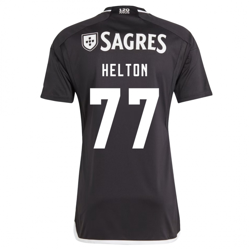 Niño Camiseta Helton Leite #77 Negro 2ª Equipación 2023/24 La Camisa México