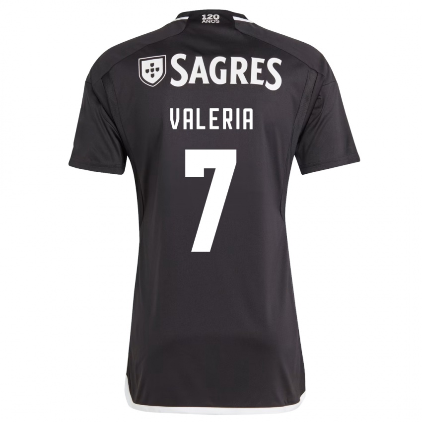 Niño Camiseta Valeria #7 Negro 2ª Equipación 2023/24 La Camisa México