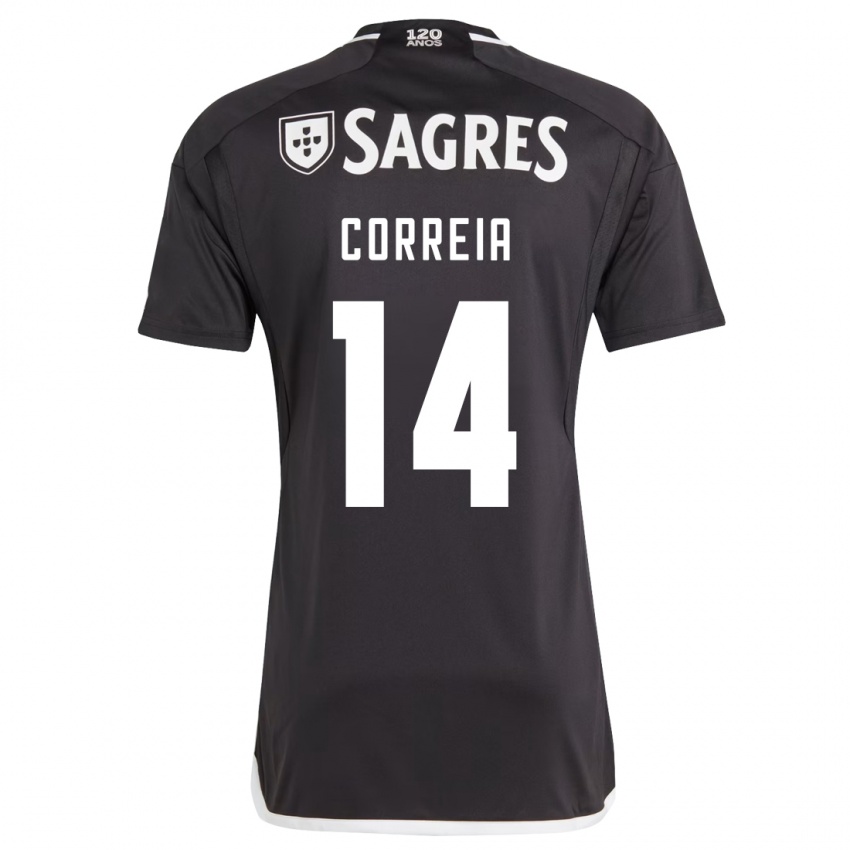 Niño Camiseta Carolina Correia #14 Negro 2ª Equipación 2023/24 La Camisa México