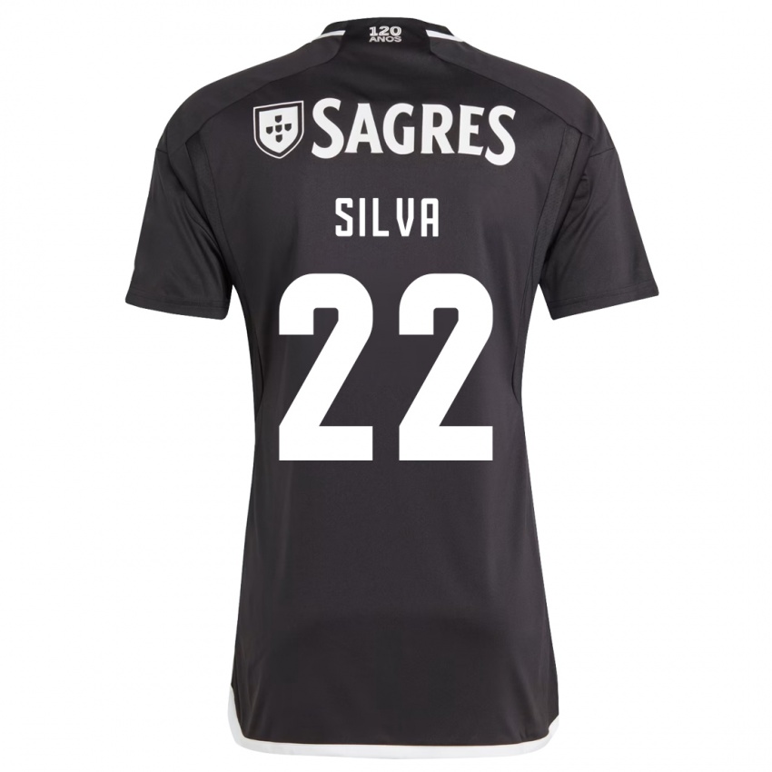 Niño Camiseta Amelia Silva #22 Negro 2ª Equipación 2023/24 La Camisa México