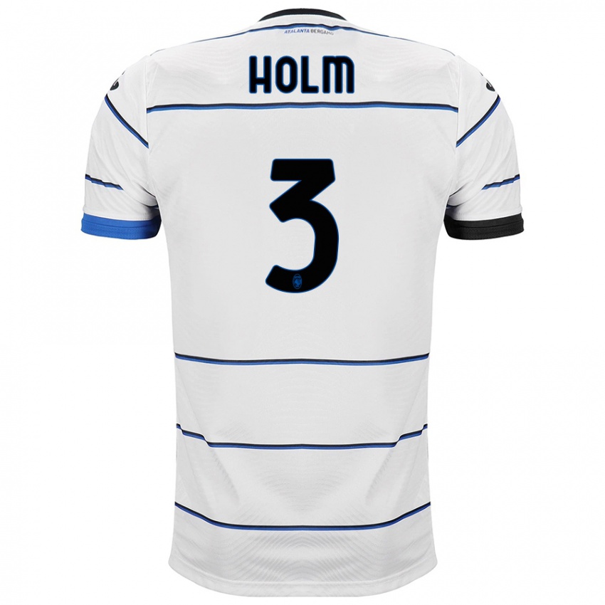 Niño Camiseta Emil Holm #3 Blanco 2ª Equipación 2023/24 La Camisa México