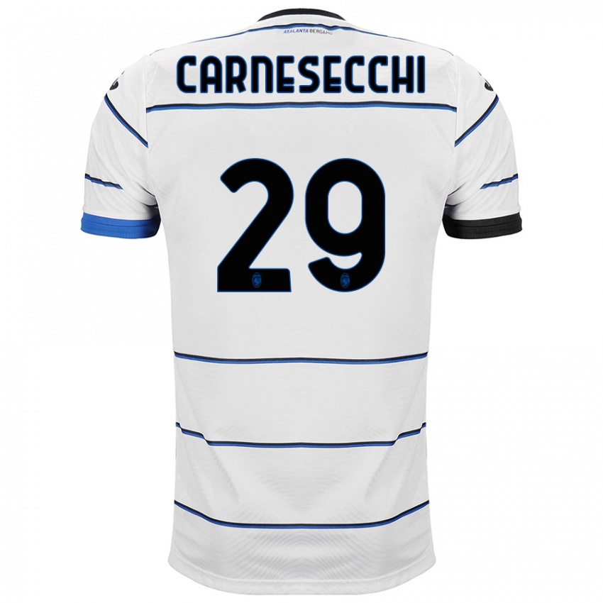 Niño Camiseta Marco Carnesecchi #29 Blanco 2ª Equipación 2023/24 La Camisa México