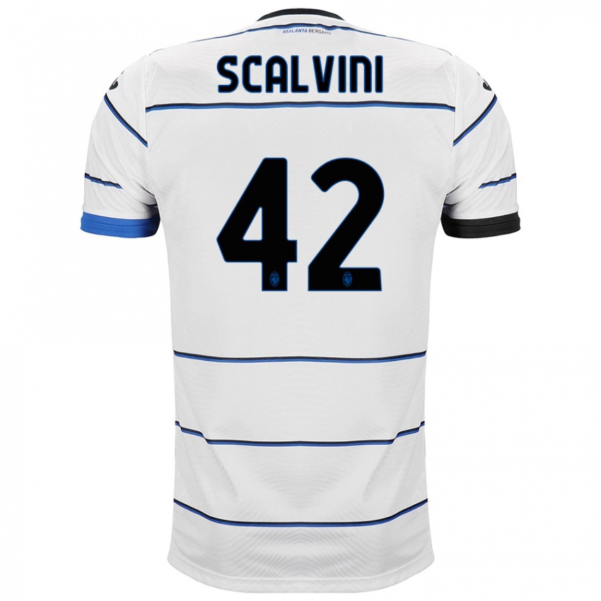Niño Camiseta Giorgio Scalvini #42 Blanco 2ª Equipación 2023/24 La Camisa México