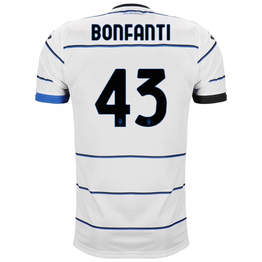 Niño Camiseta Giovanni Bonfanti #43 Blanco 2ª Equipación 2023/24 La Camisa México