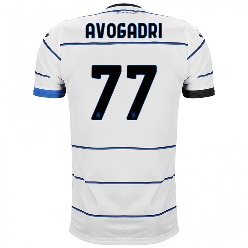 Niño Camiseta Lorenzo Avogadri #77 Blanco 2ª Equipación 2023/24 La Camisa México