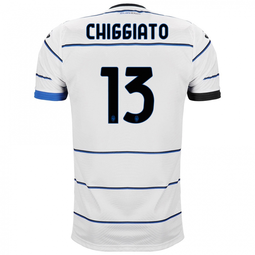 Niño Camiseta Gabriele Chiggiato #13 Blanco 2ª Equipación 2023/24 La Camisa México