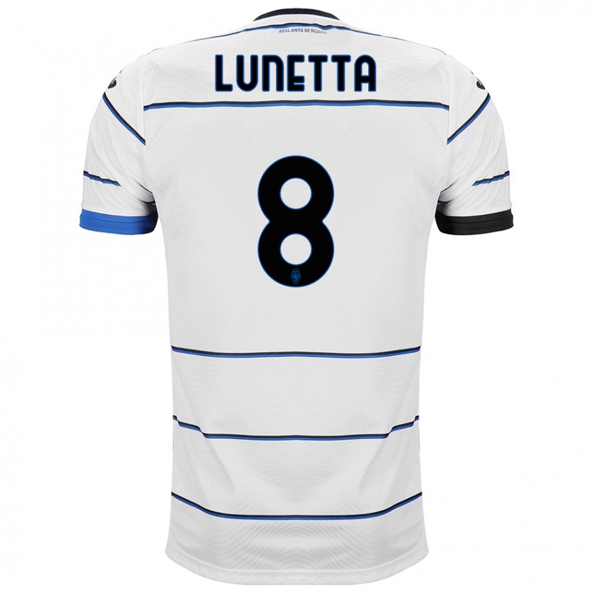 Niño Camiseta Gabriel Lunetta #8 Blanco 2ª Equipación 2023/24 La Camisa México