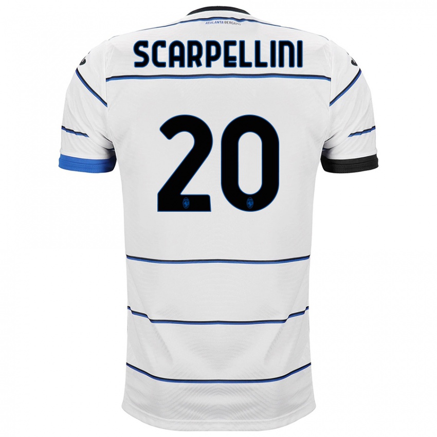 Niño Camiseta Andrea Scarpellini #20 Blanco 2ª Equipación 2023/24 La Camisa México