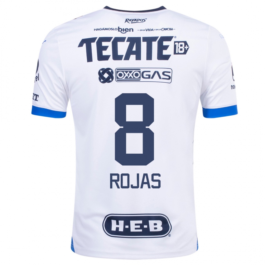Niño Camiseta Joao Rojas #8 Blanco 2ª Equipación 2023/24 La Camisa México