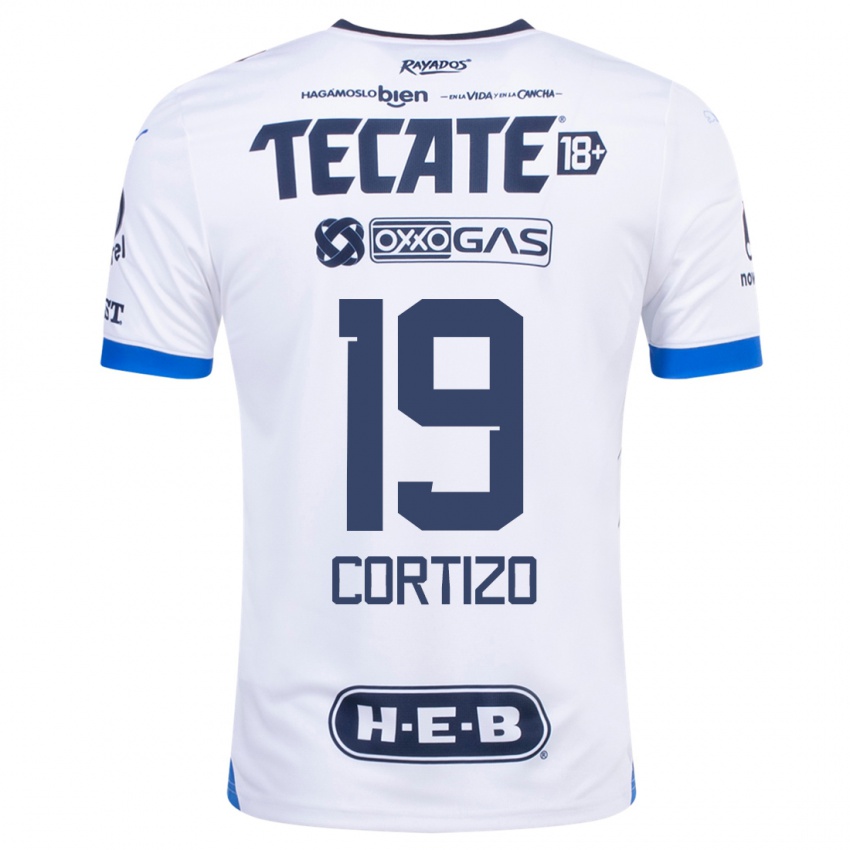 Niño Camiseta Jordi Cortizo #19 Blanco 2ª Equipación 2023/24 La Camisa México