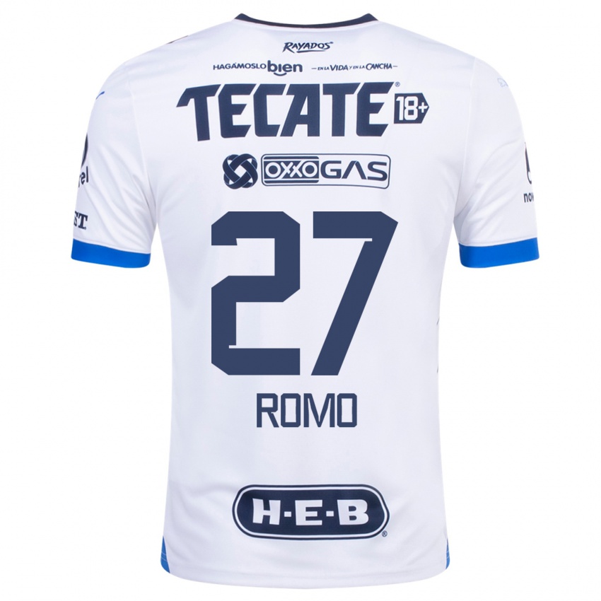 Niño Camiseta Luis Romo #27 Blanco 2ª Equipación 2023/24 La Camisa México