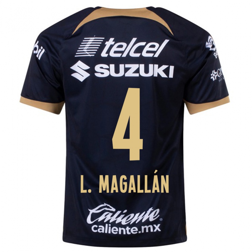 Niño Camiseta Lisandro Magallan #4 Azul Oscuro 2ª Equipación 2023/24 La Camisa México