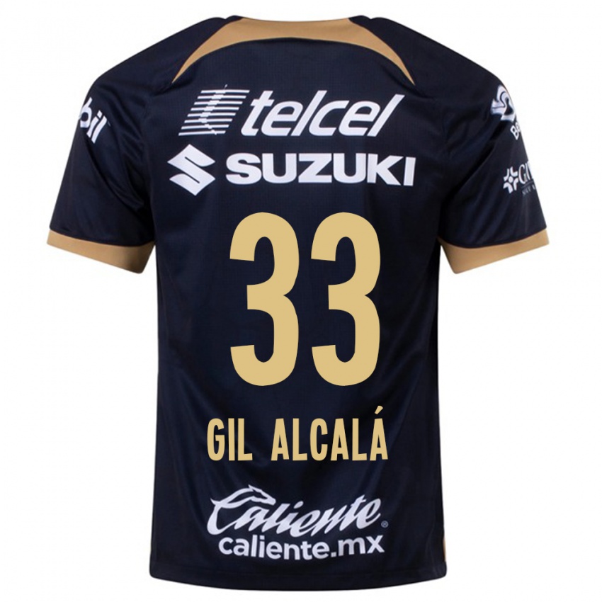 Niño Camiseta Gil Alcalá #33 Azul Oscuro 2ª Equipación 2023/24 La Camisa México