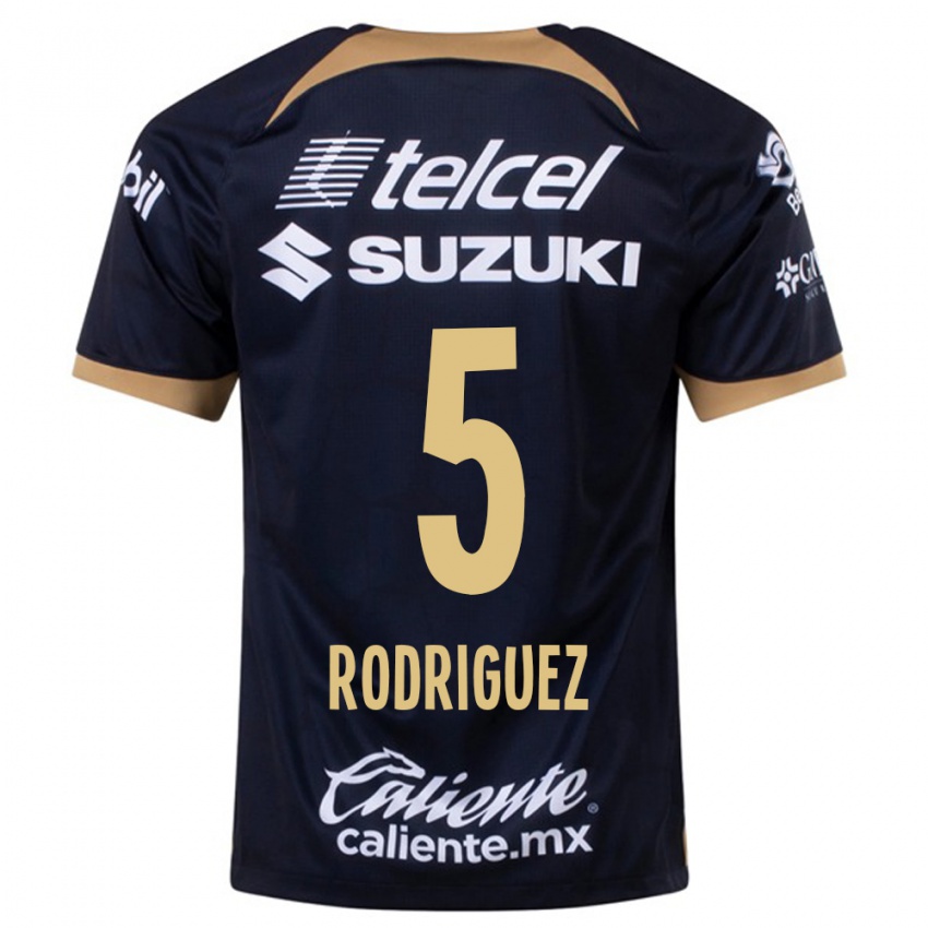 Niño Camiseta Jeronimo Rodriguez #5 Azul Oscuro 2ª Equipación 2023/24 La Camisa México