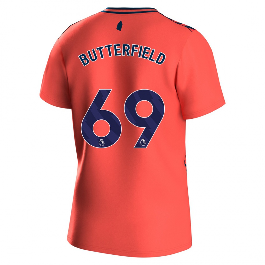 Hombre Camiseta Luke Butterfield #69 Coralino 2ª Equipación 2023/24 La Camisa México