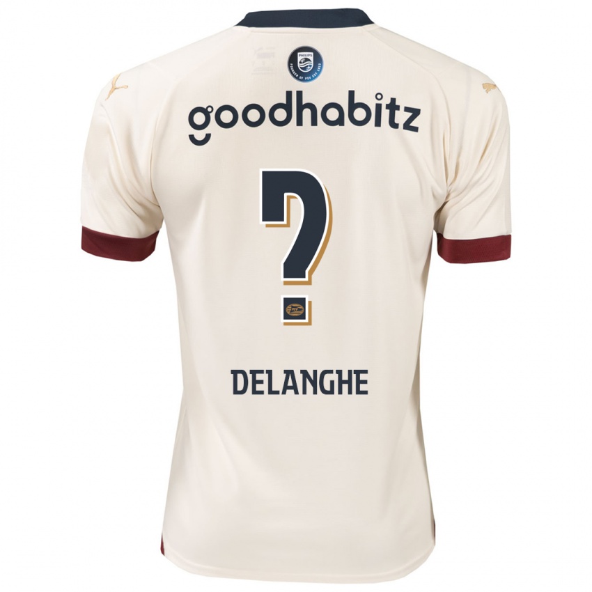 Hombre Camiseta Maxime Delanghe #0 Blanquecino 2ª Equipación 2023/24 La Camisa México