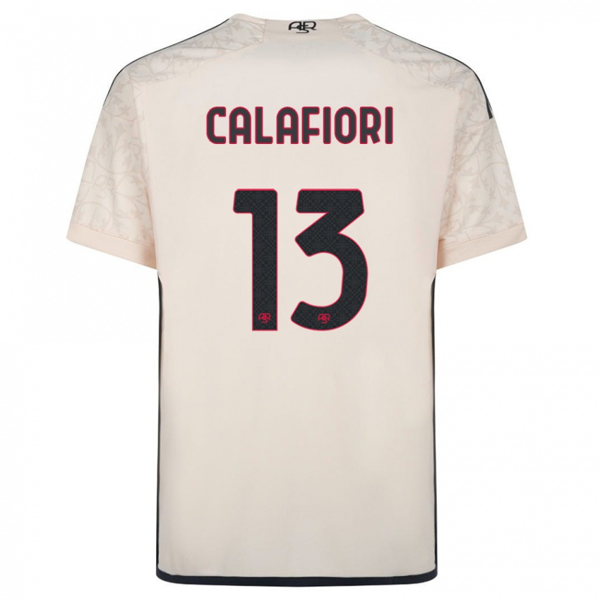 Hombre Camiseta Riccardo Calafiori #13 Blanquecino 2ª Equipación 2023/24 La Camisa México