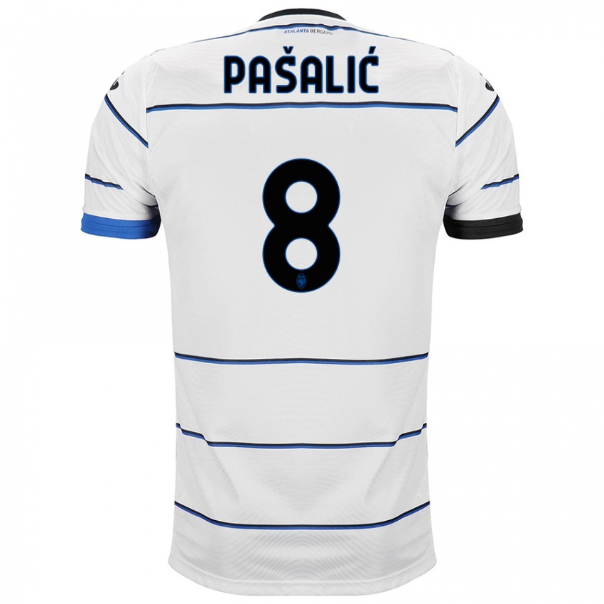 Hombre Camiseta Mario Pasalic #8 Blanco 2ª Equipación 2023/24 La Camisa México