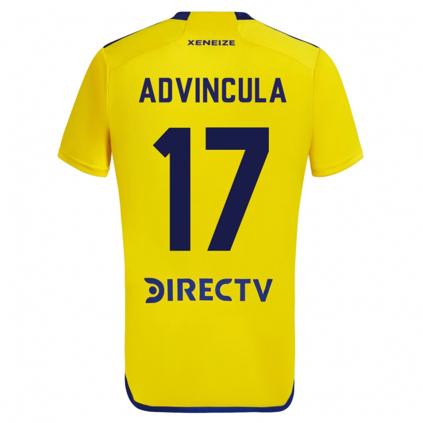 Hombre Camiseta Luis Advincula #17 Amarillo 2ª Equipación 2023/24 La Camisa México