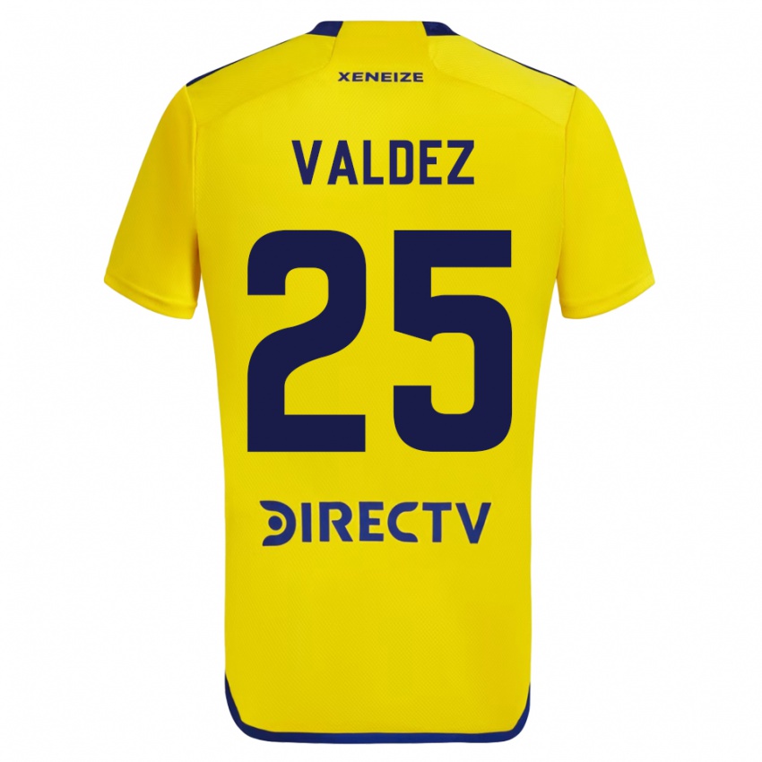 Hombre Camiseta Bruno Valdez #25 Amarillo 2ª Equipación 2023/24 La Camisa México