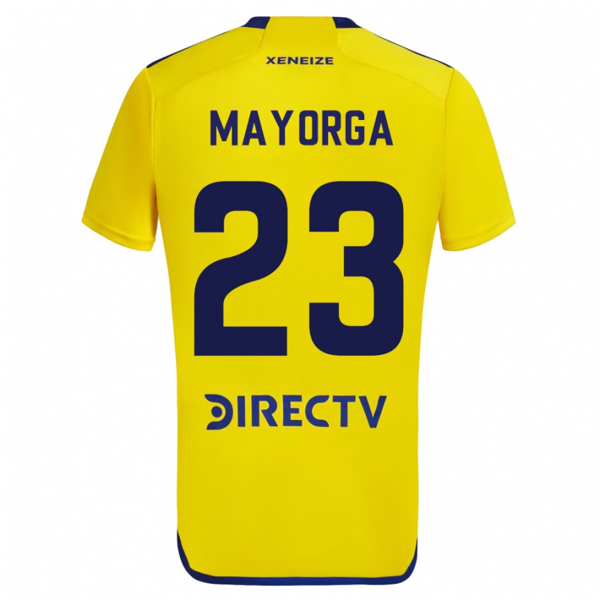 Hombre Camiseta Miriam Mayorga #23 Amarillo 2ª Equipación 2023/24 La Camisa México