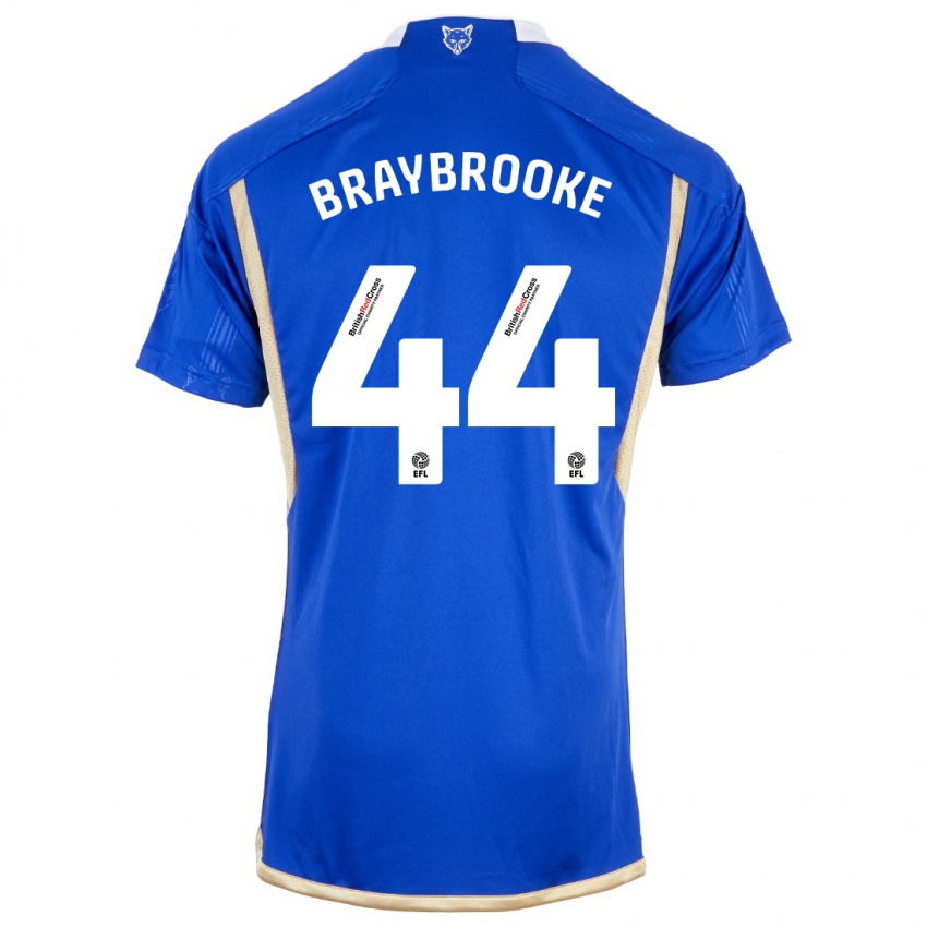 Mujer Camiseta Sammy Braybrooke #44 Azul Real 1ª Equipación 2023/24 La Camisa México