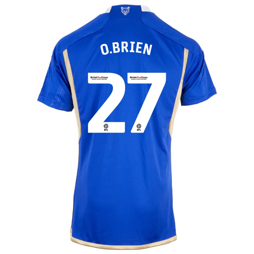 Mujer Camiseta Shannon O.brien #27 Azul Real 1ª Equipación 2023/24 La Camisa México