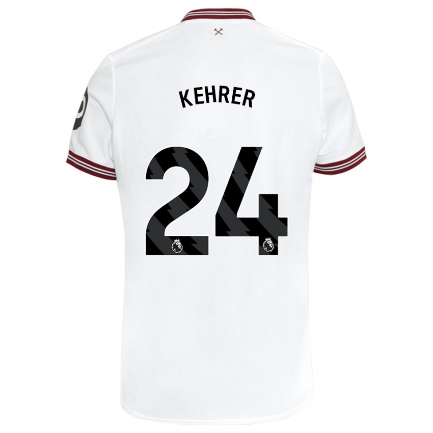 Mujer Camiseta Thilo Kehrer #24 Blanco 2ª Equipación 2023/24 La Camisa México