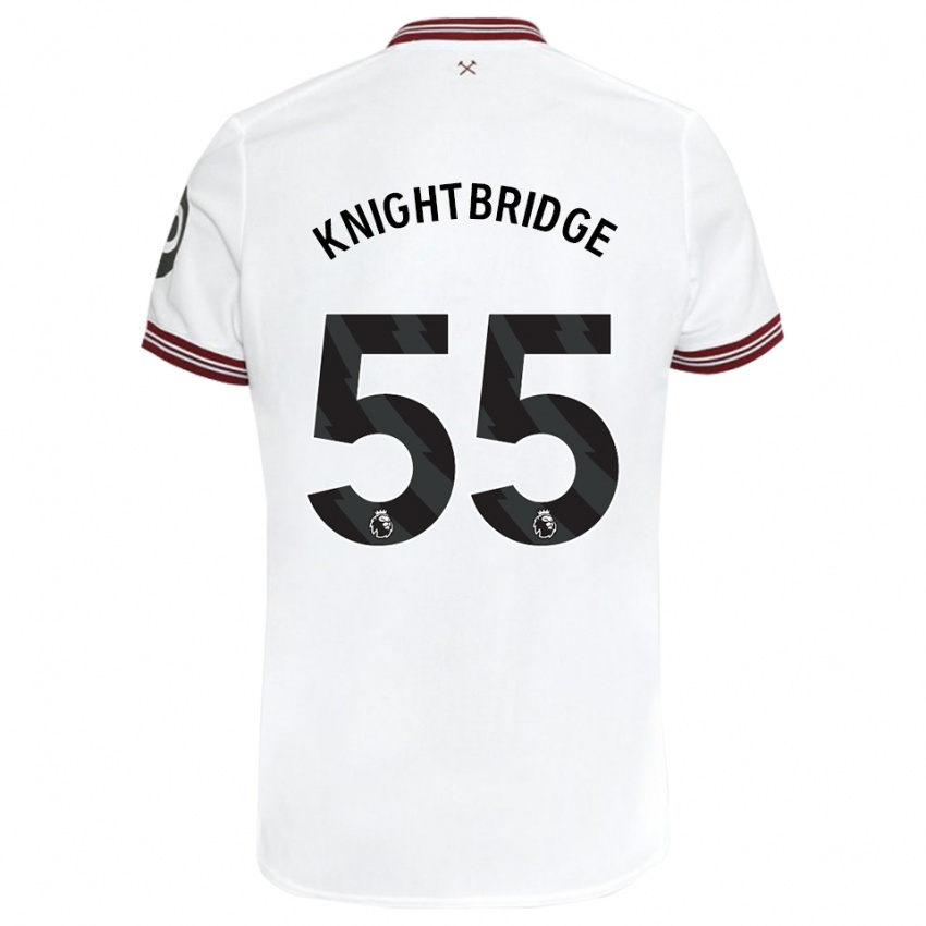 Mujer Camiseta Jacob Knightbridge #55 Blanco 2ª Equipación 2023/24 La Camisa México