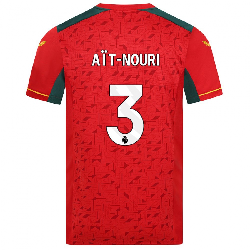 Mujer Camiseta Rayan Ait Nouri #3 Rojo 2ª Equipación 2023/24 La Camisa México