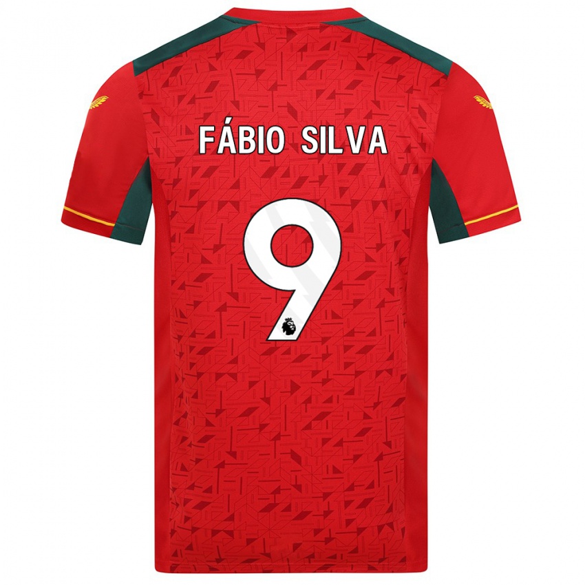 Mujer Camiseta Fabio Silva #9 Rojo 2ª Equipación 2023/24 La Camisa México