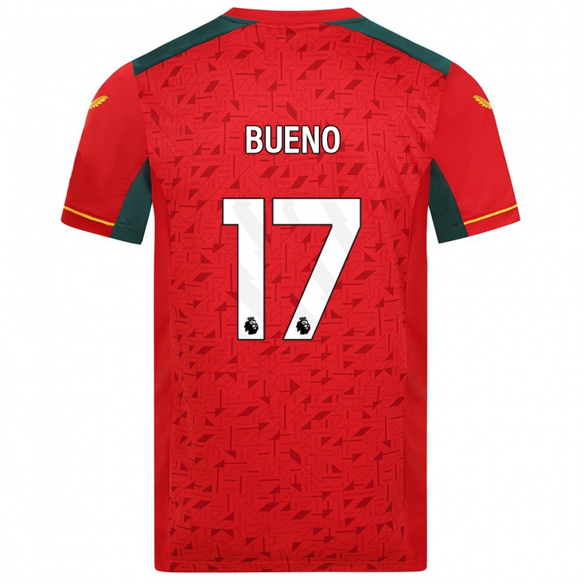 Mujer Camiseta Hugo Bueno #17 Rojo 2ª Equipación 2023/24 La Camisa México
