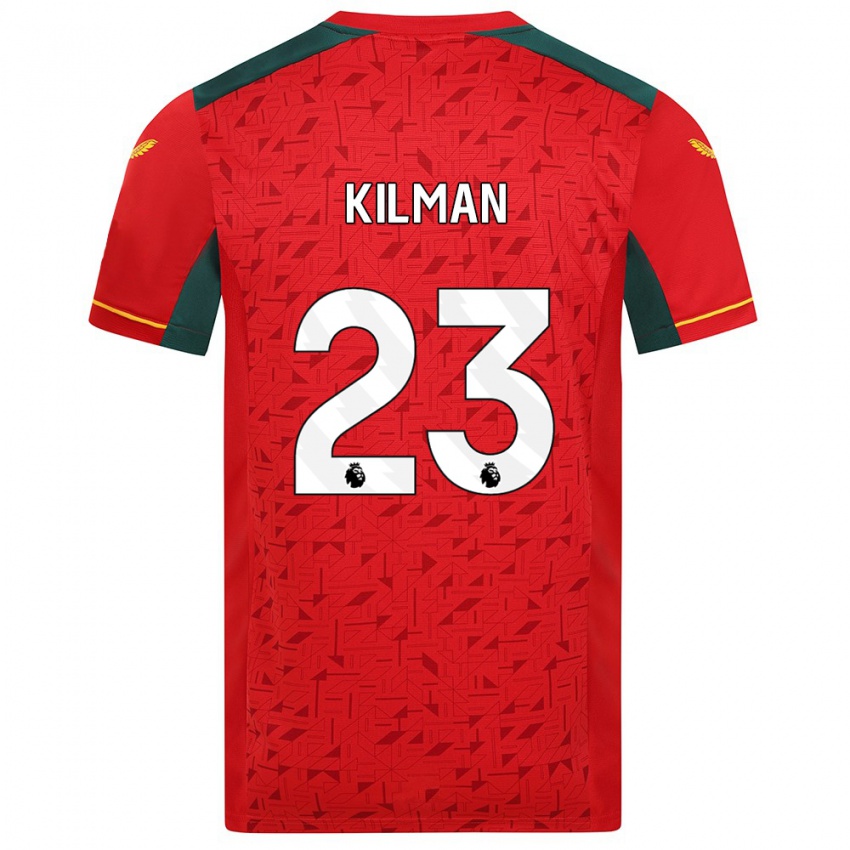 Mujer Camiseta Max Kilman #23 Rojo 2ª Equipación 2023/24 La Camisa México