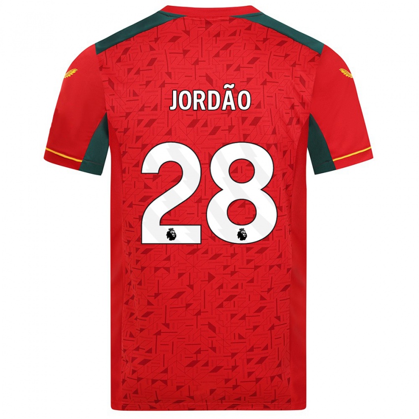 Mujer Camiseta Bruno Jordao #28 Rojo 2ª Equipación 2023/24 La Camisa México