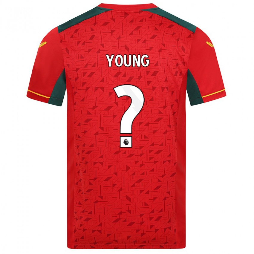 Mujer Camiseta Joe Young #0 Rojo 2ª Equipación 2023/24 La Camisa México