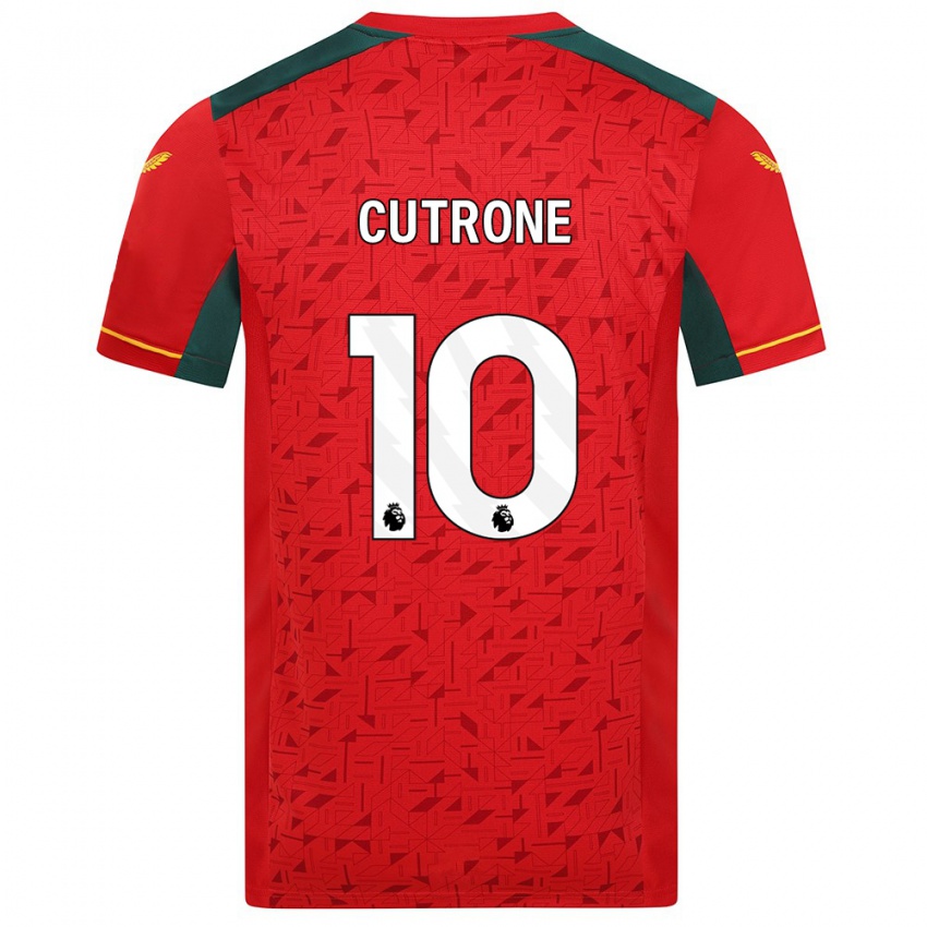 Mujer Camiseta Patrick Cutrone #10 Rojo 2ª Equipación 2023/24 La Camisa México