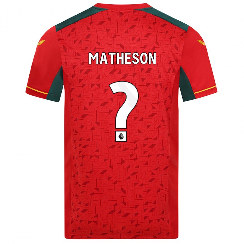 Mujer Camiseta Luke Matheson #0 Rojo 2ª Equipación 2023/24 La Camisa México