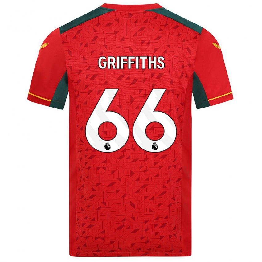 Mujer Camiseta Harvey Griffiths #66 Rojo 2ª Equipación 2023/24 La Camisa México