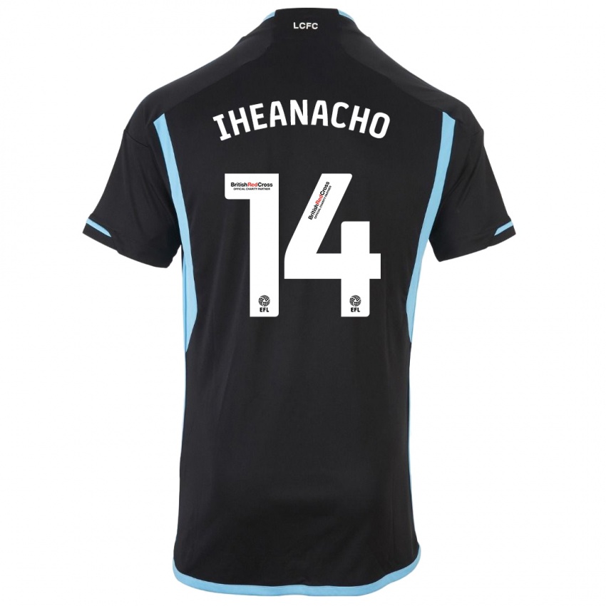 Mujer Camiseta Kelechi Iheanacho #14 Negro 2ª Equipación 2023/24 La Camisa México