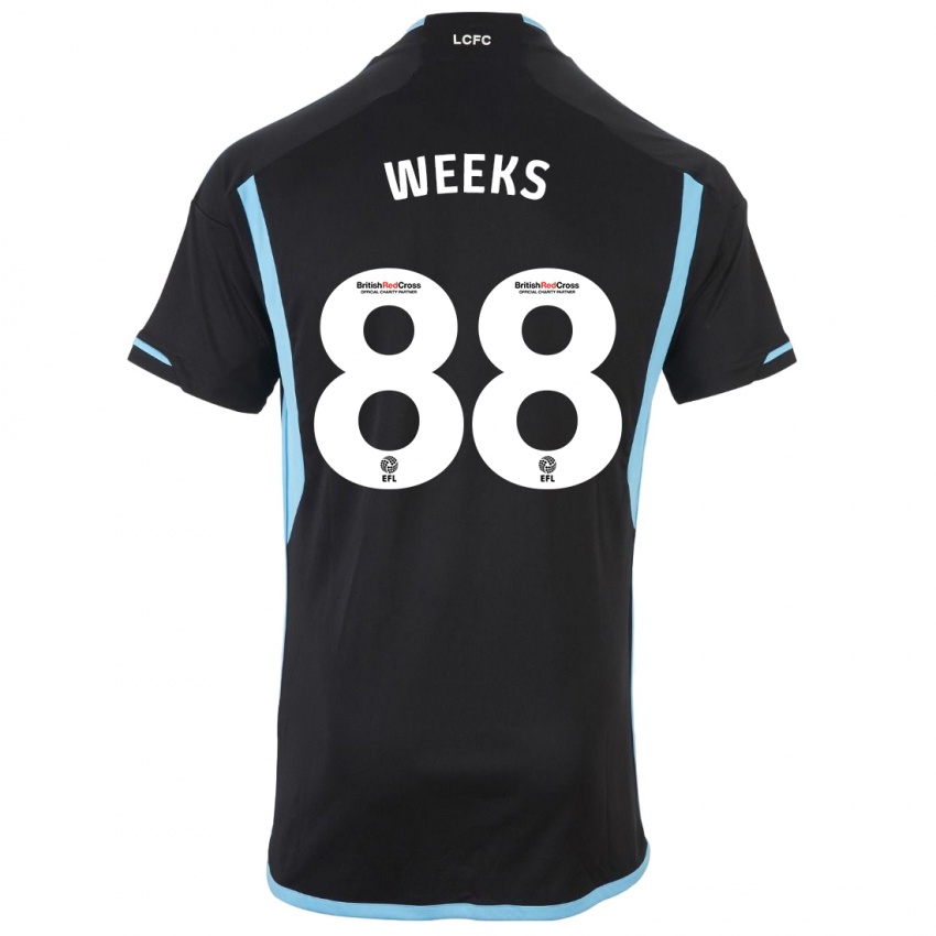 Mujer Camiseta Tyler Weeks #88 Negro 2ª Equipación 2023/24 La Camisa México