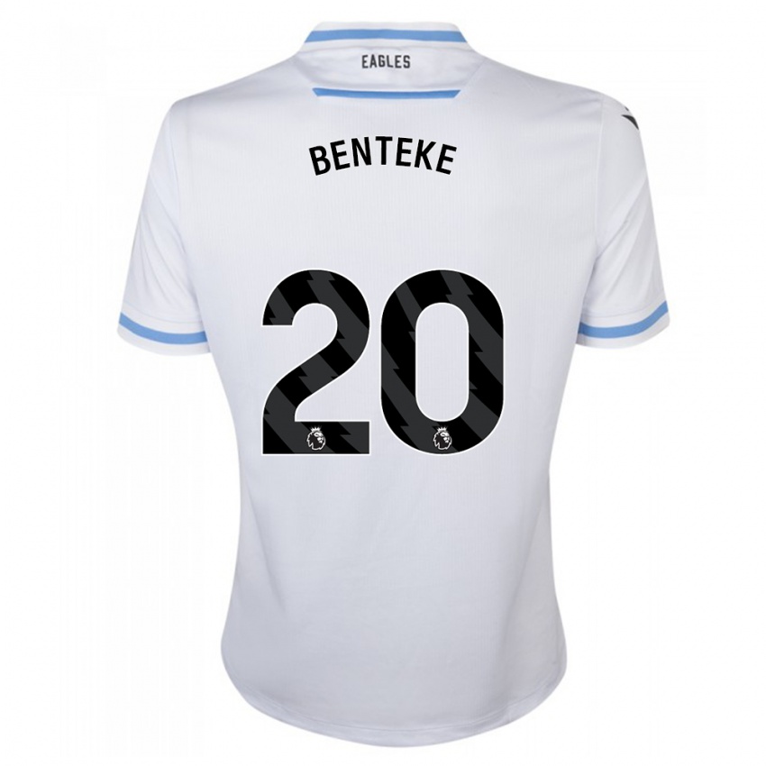 Mujer Camiseta Christian Benteke #20 Blanco 2ª Equipación 2023/24 La Camisa México