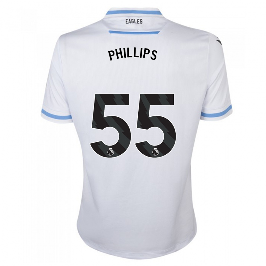 Mujer Camiseta Killian Phillips #55 Blanco 2ª Equipación 2023/24 La Camisa México