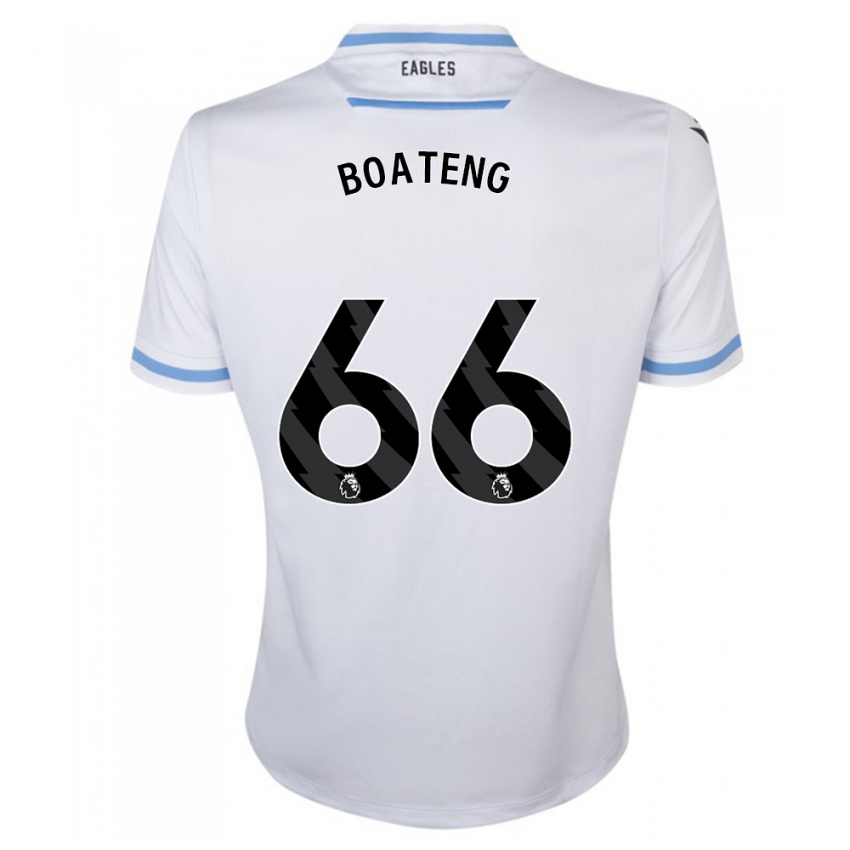 Mujer Camiseta David Boateng #66 Blanco 2ª Equipación 2023/24 La Camisa México