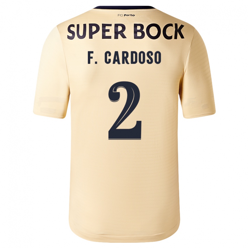 Mujer Camiseta Fabio Cardoso #2 Beige-Dorado 2ª Equipación 2023/24 La Camisa México