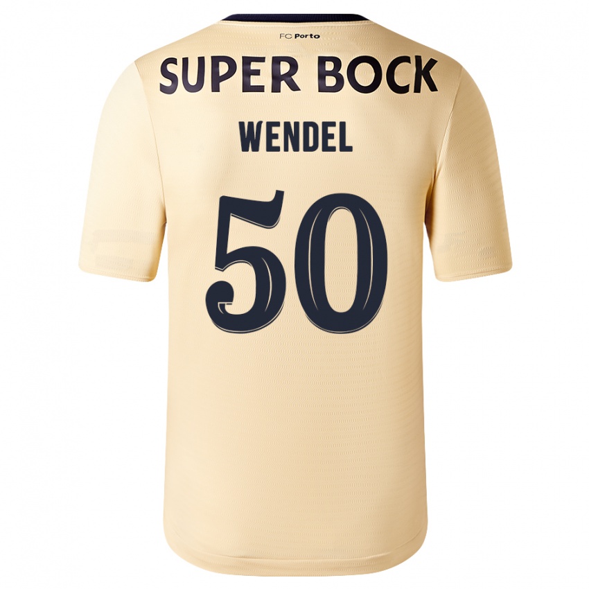 Mujer Camiseta Wendel #50 Beige-Dorado 2ª Equipación 2023/24 La Camisa México