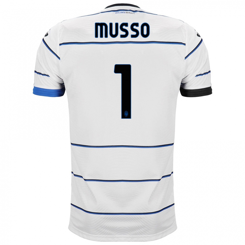 Mujer Camiseta Juan Musso #1 Blanco 2ª Equipación 2023/24 La Camisa México